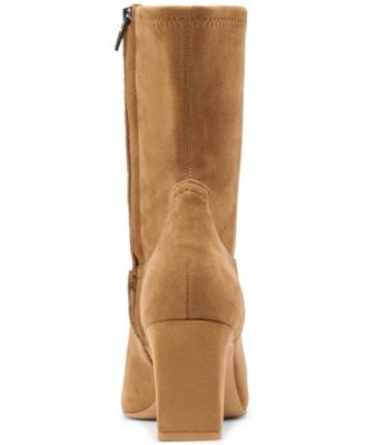 Women's Roan Square-Toe Pull-On Stretch Dress Booties