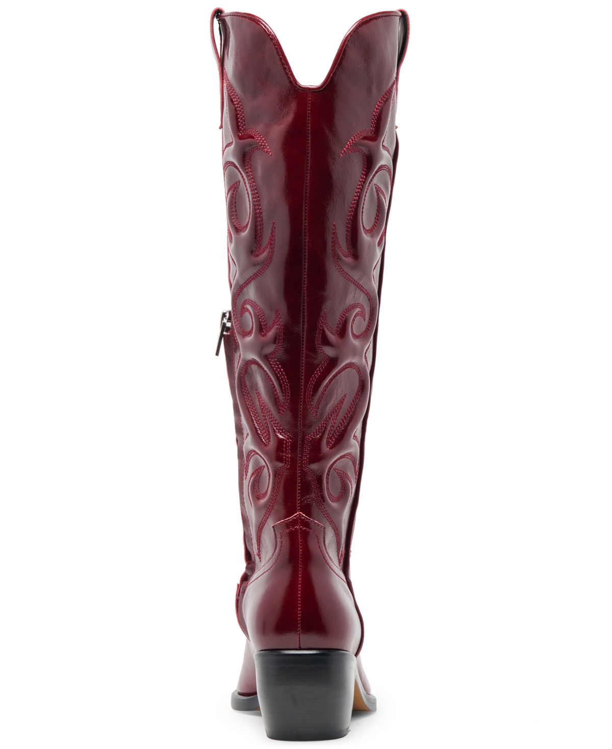 Dolce Vita Mirla Wide Calf Boots Oxblood Leather In Red
