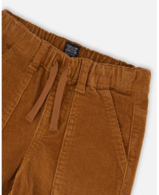 Baby Boy Stretch Corduroy Jogger Pants Brown - Baby