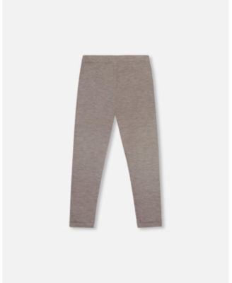 Baby Girls Super Soft Ribbed Leggings Heather Gray