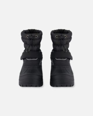 Kids Unisex Winter Boots Solid Black - Toddler|Child