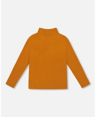 Girls Super Soft Ribbed Mock Neck Top