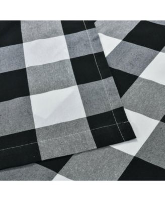 Country Farmhouse Living Classic Buffalo Plaid Checkered Single Grommet Top Window Curtain Panel - 54 in. W x 84 in. L, Linen