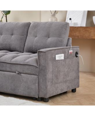 MH 78.75" Reclining Pull-Out Sectional Sofa