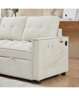 MH 78.75" Reclining Pull-Out Sectional Sofa