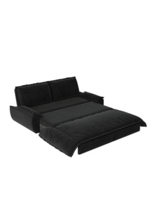 Queen Pull Out Sleeper Sofa Bed - Black