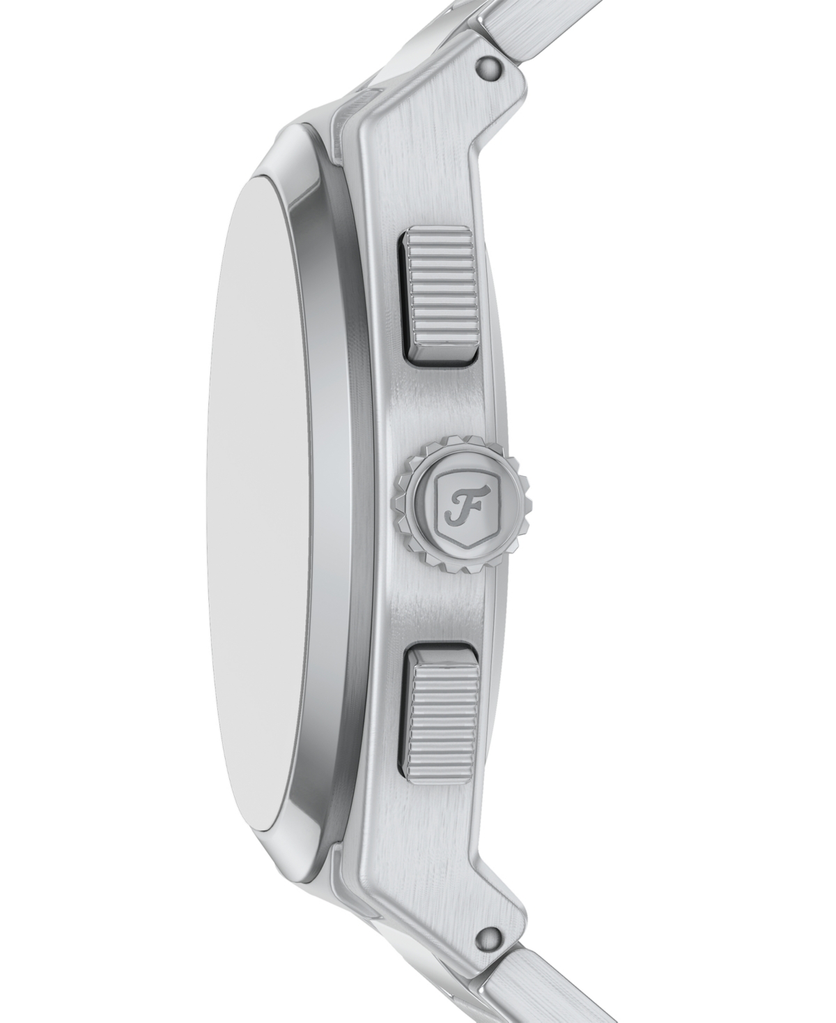 Fossil Men's Everett Chronograph Stainless Steel Watch, 44mm In Metallic
