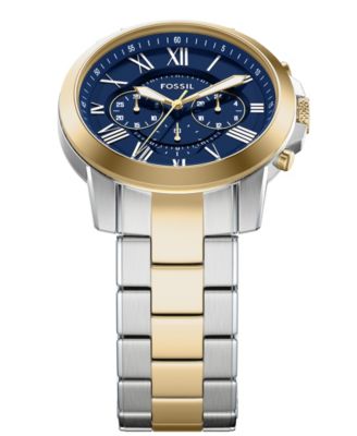Men's Grant Chronograph Two-Tone Stainless Steel Watch, 44mm