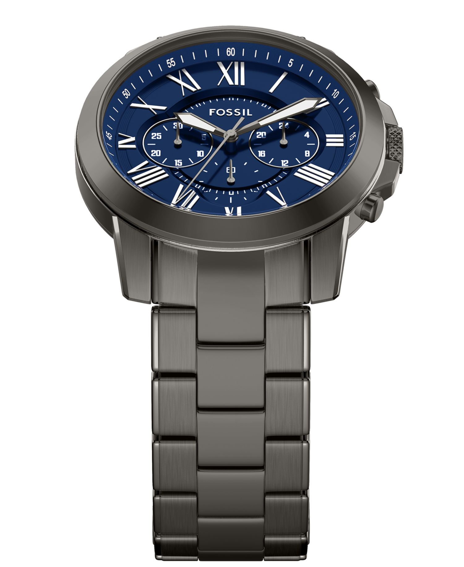 Men's Grant Chronograph Gunmetal Stainless Steel Watch, 44mm