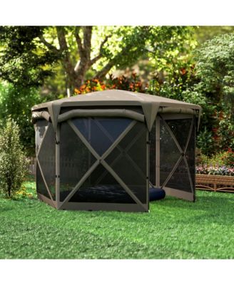 11ft Pop Up Gazebo Screen Tent with Removable Roof