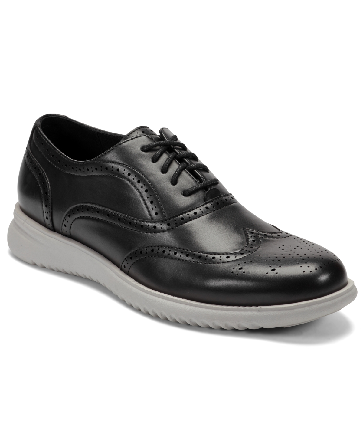 Kenneth Cole Reaction Men's Nio Wing Lace Up Oxford In Black