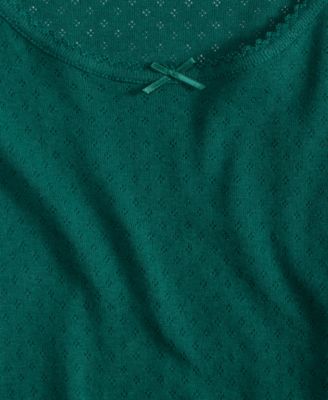 Women's Long Sleeve Pointelle Top, Macy's Exclusive