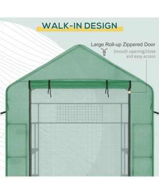 Portable Walk-in house with Zipper Door, Shelf,