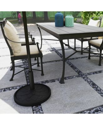 Round Patio Umbrella Base, 26 lbs Resin Umbrella Sd,