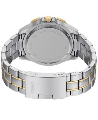 Men's Garrett Multifunction Two-Tone Stainless Steel Watch, 44mm