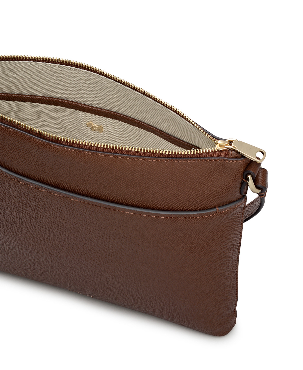 Radley London Pockets Texture Small Zip Top Crossbody Bag In Brown