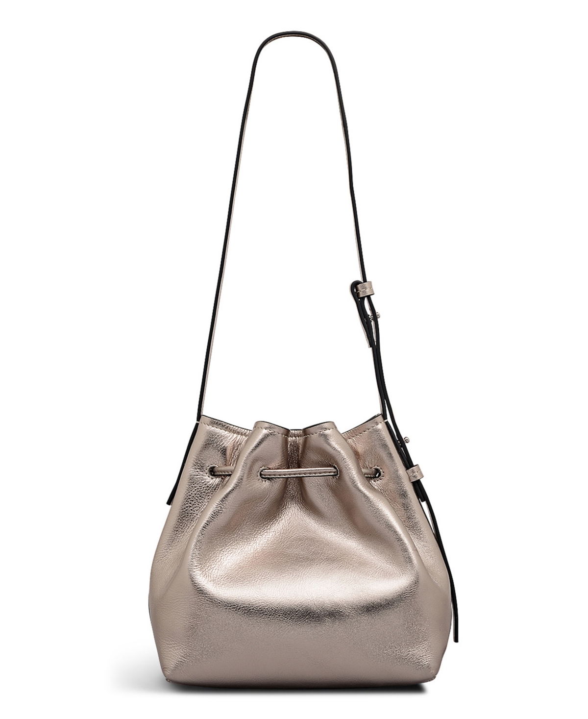 Radley London York Mews Metallic Mini Drawstring Shoulder Bag In Gold