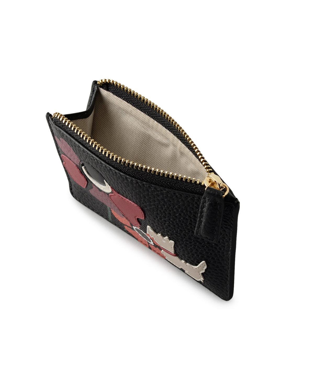 Radley London Floribunda Mini Zip Top Coin Purse In Black