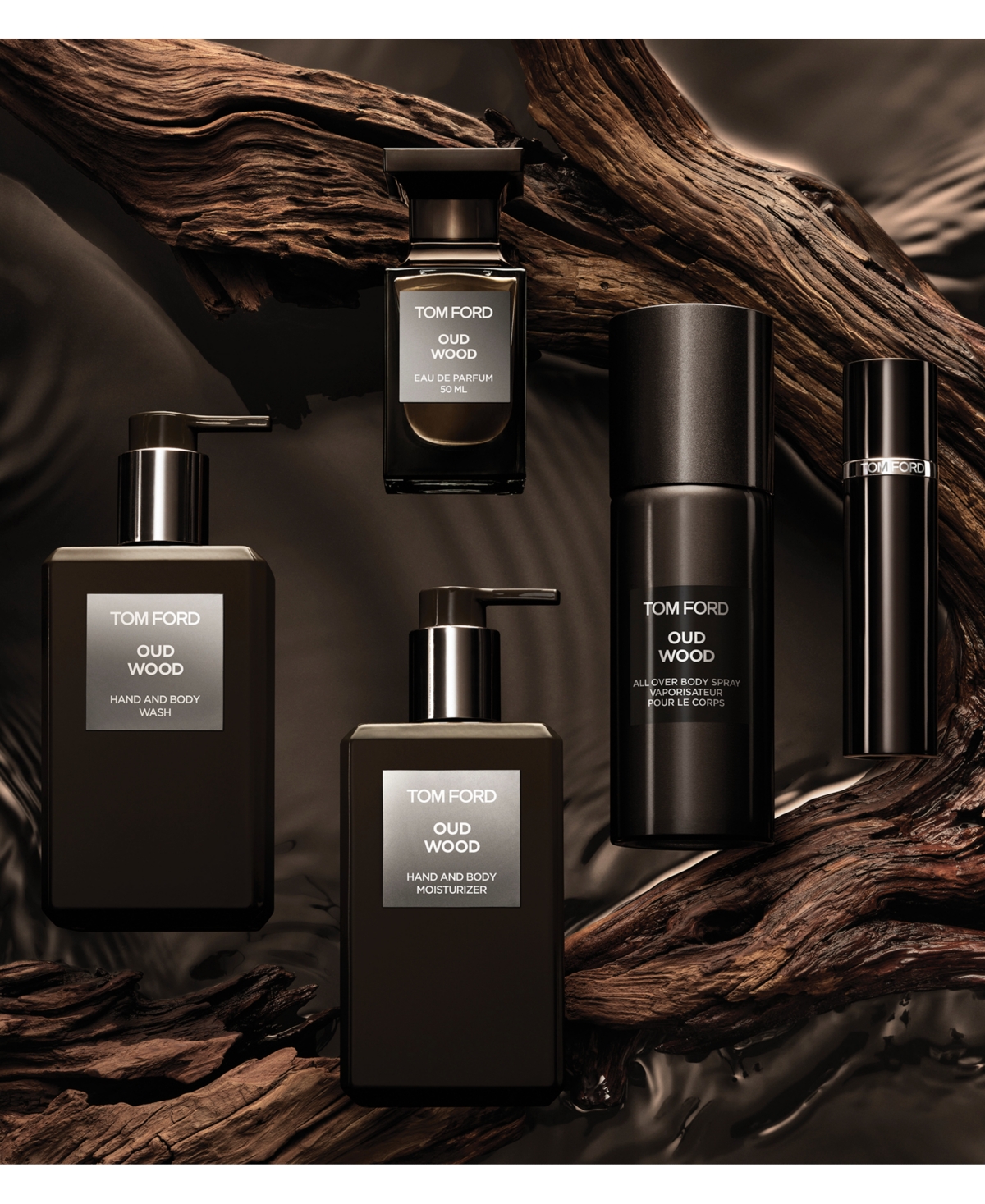 Tom Ford Oud Wood Hand & Body Wash, 8.4 Oz. In Transparent