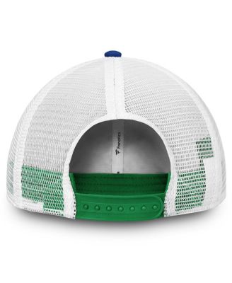 Women's Vancouver Canucks Blue/White Iconic Lockup Adjustable Trucker Hat