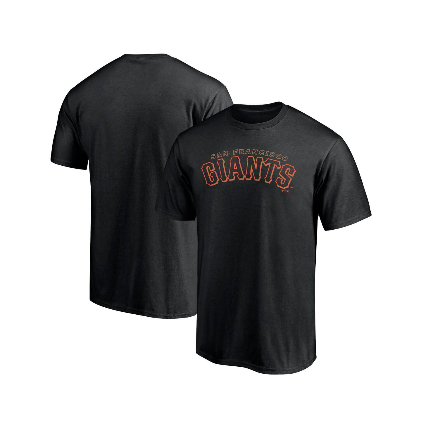 Мужская футболка Fanatics Mto Label Black San Francisco Giants Alternate Club Lettering — фото 1