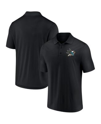 Fanatics - Men's Black San Jose Sharks Winning Streak Polo Shirt