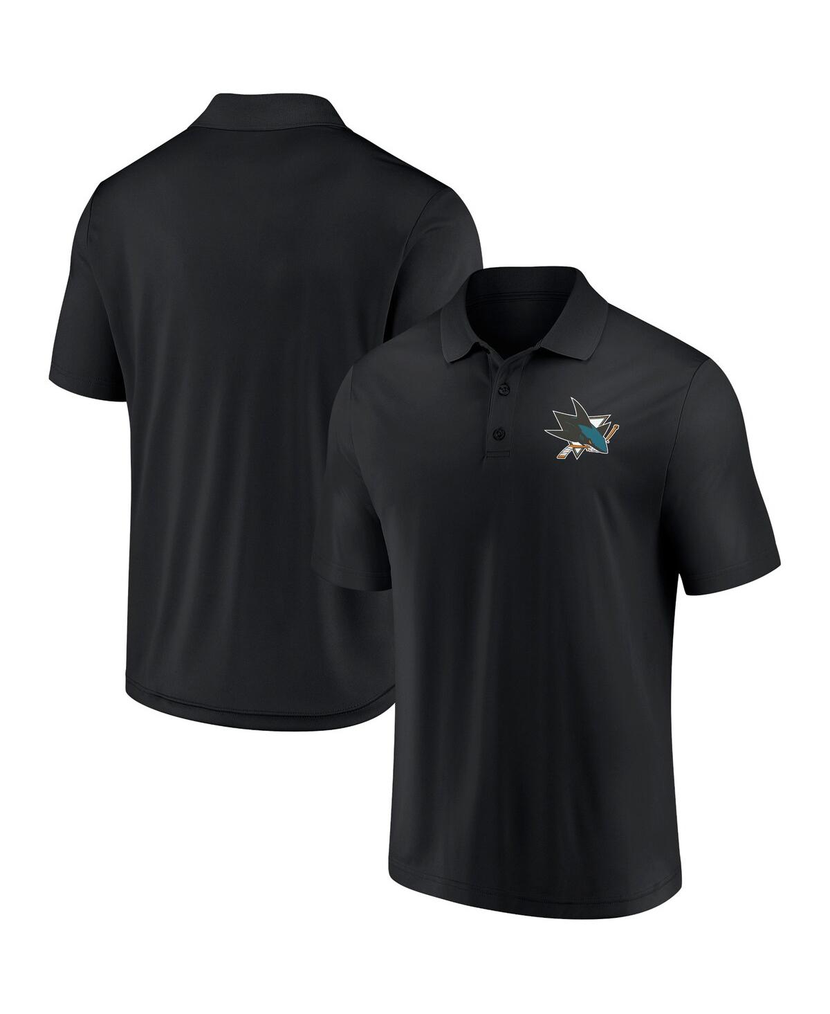 Men's Black San Jose Sharks Winning Streak Polo Shirt - Black