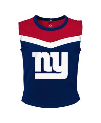 Girls Toddler 2-Piece Royal New York Giants Spirit Cheer Cheerleader Bloomers Set