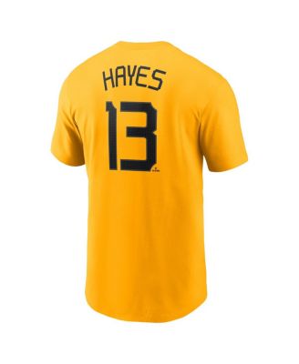 Men's Ke'Bryan Hayes Gold Pittsburgh Pirates Fuse City Connect Name Number T-Shirt