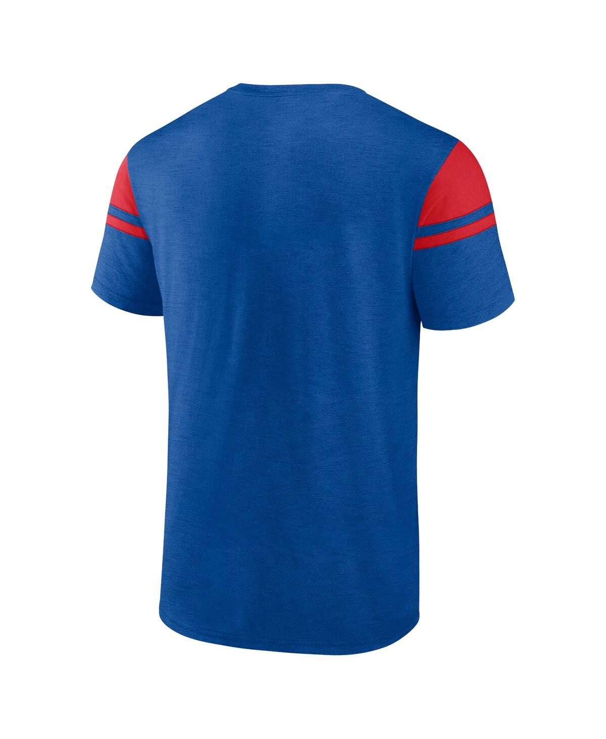 Fanatics Men's Royal New York Giants Old School Play Slub T-shirt In Blue