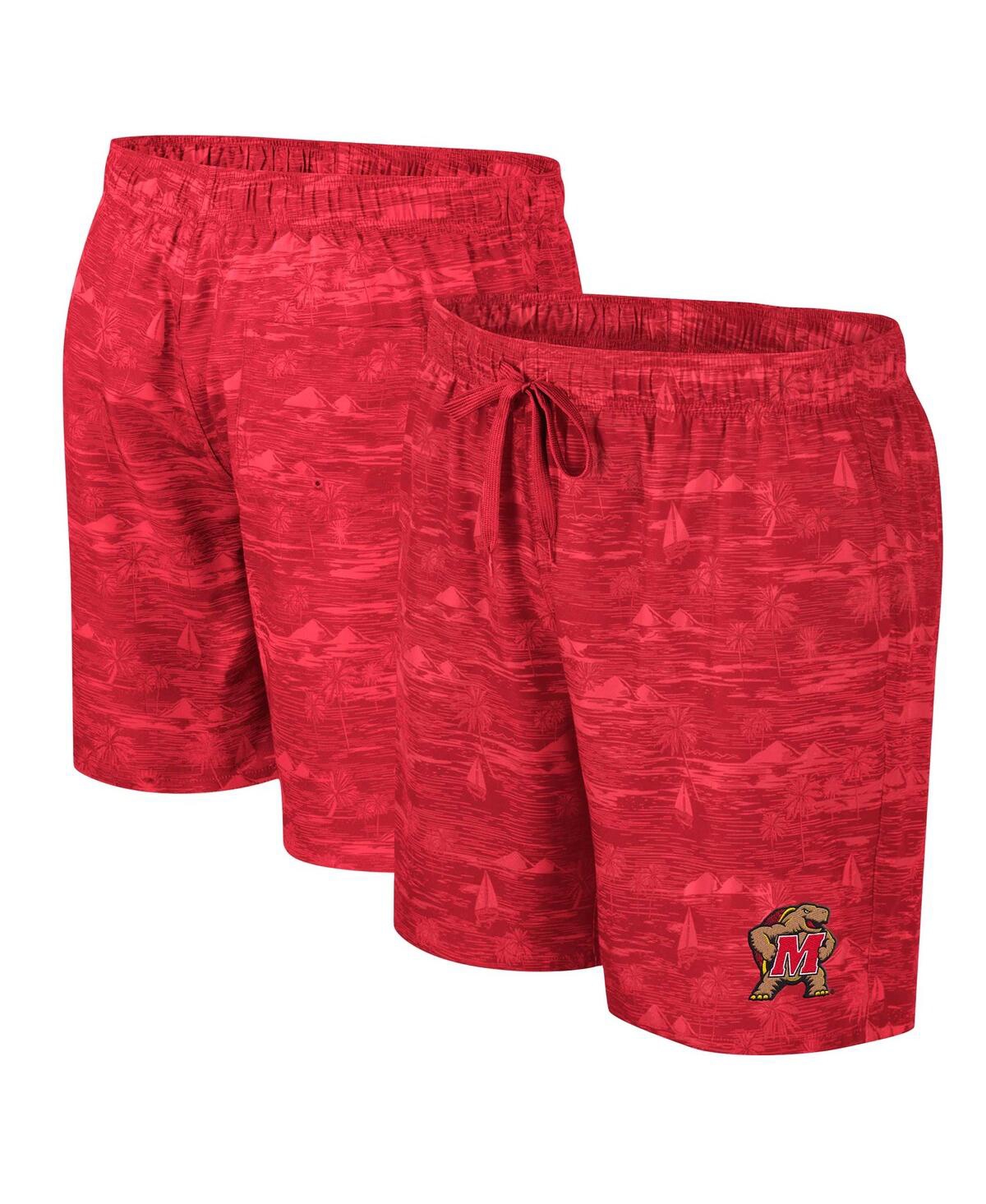 Men's Red Maryland Terrapins Ozark Swim Shorts - Red