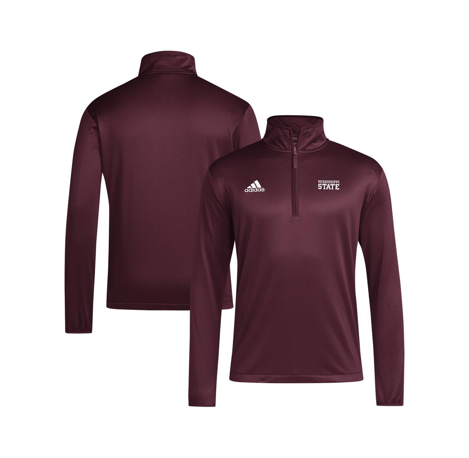 Men's Maroon Mississippi State Bulldogs 2024 Coaches Sideline Quarter-Zip Sweatshirt