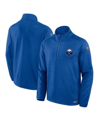 Fanatics - Men's Royal Buffalo Sabres Authentic Pro Rink Quarter-Zip Sweatshirt