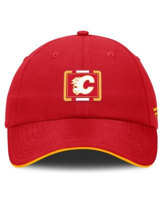 Men's Red/Gold Calgary Flames Authentic Pro Ripstop Adjustable Hat