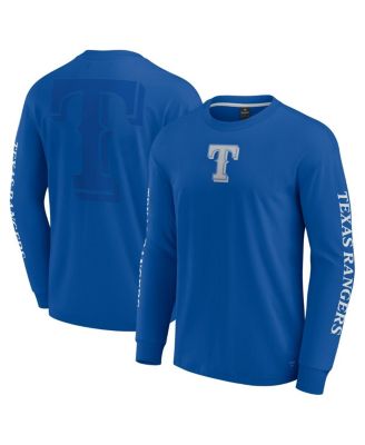 Fanatics - Men's Royal Texas Rangers Elements Strive Long Sleeve T-Shirt