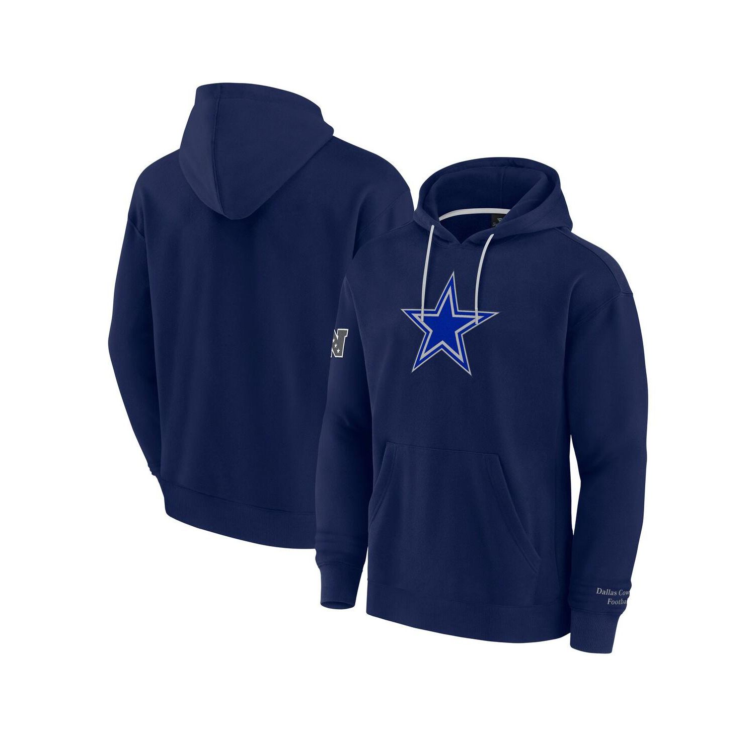Men's Navy Dallas Cowboys Elements Pace Pullover Hoodie
