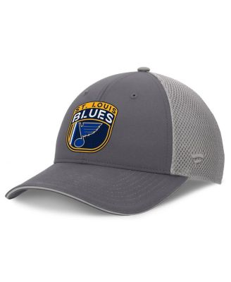 Men's Gray St. Louis Blues Authentic Pro Home Ice Trucker Adjustable Hat