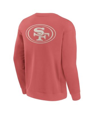Men's Red San Francisco 49ers Elements Future Ground Lettering Pullover Sweatshirt