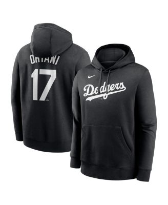 Nike - Men's Shohei Ohtani Black Los Angeles Dodgers Player Name Number Club Fleece Pullover Hoodie