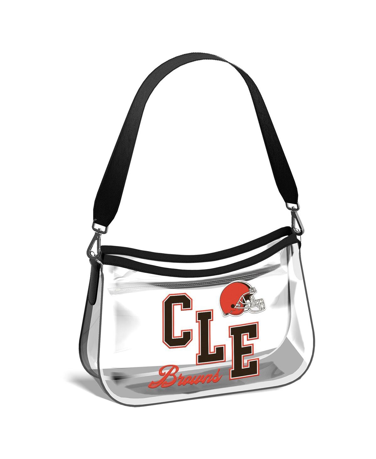 Wear By Erin Andrews Cleveland Browns Clear Stadium Mini Purse In Transparent