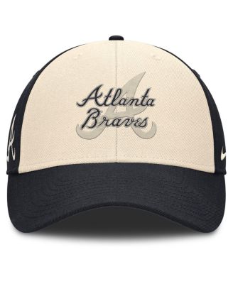 Men's Navy/Natural Atlanta Braves Statement Club Performance Adjustable Hat