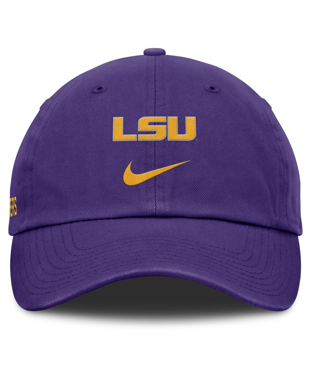 Nike Purple Lsu Tigers Legacy91 Meshback Swoosh Performance Flex Hat In Purple