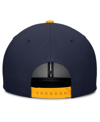 Men's Navy/Cream West Virginia Mountaineers Pro Legacy Script Snapback Hat