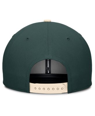 Men's Green/Cream Michigan State Spartans Pro Legacy Script Snapback Hat