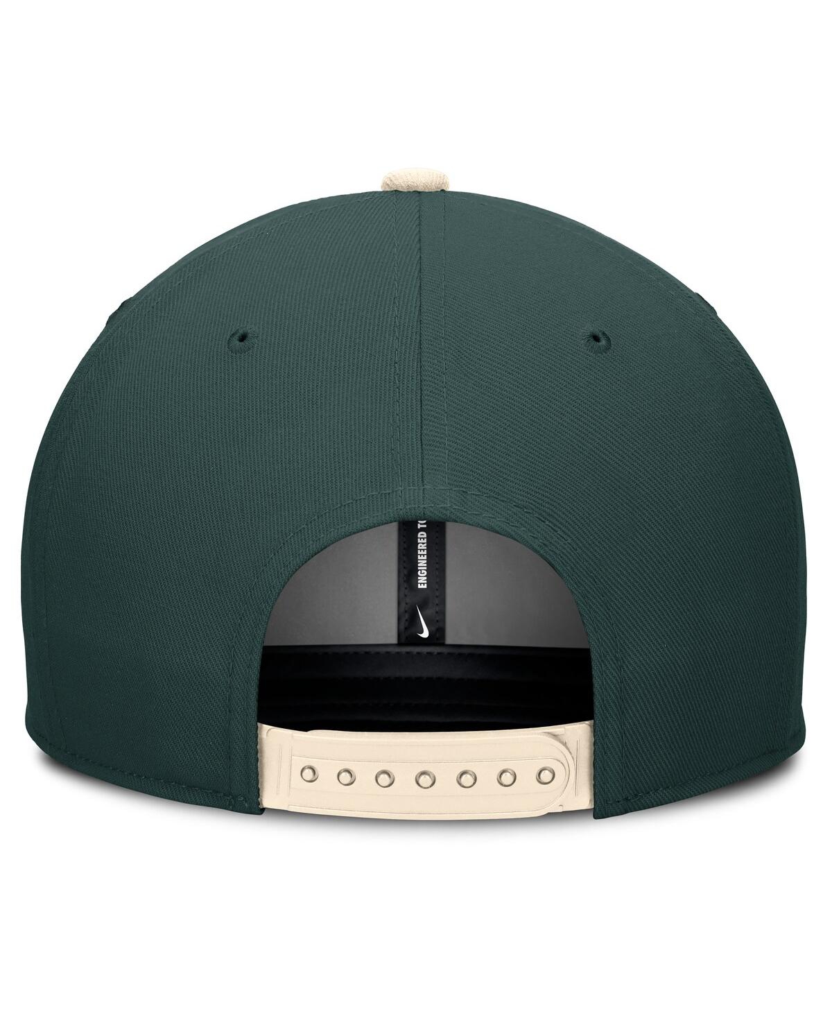 Nike Men's Green/cream Michigan State Spartans Pro Legacy Script Snapback Hat