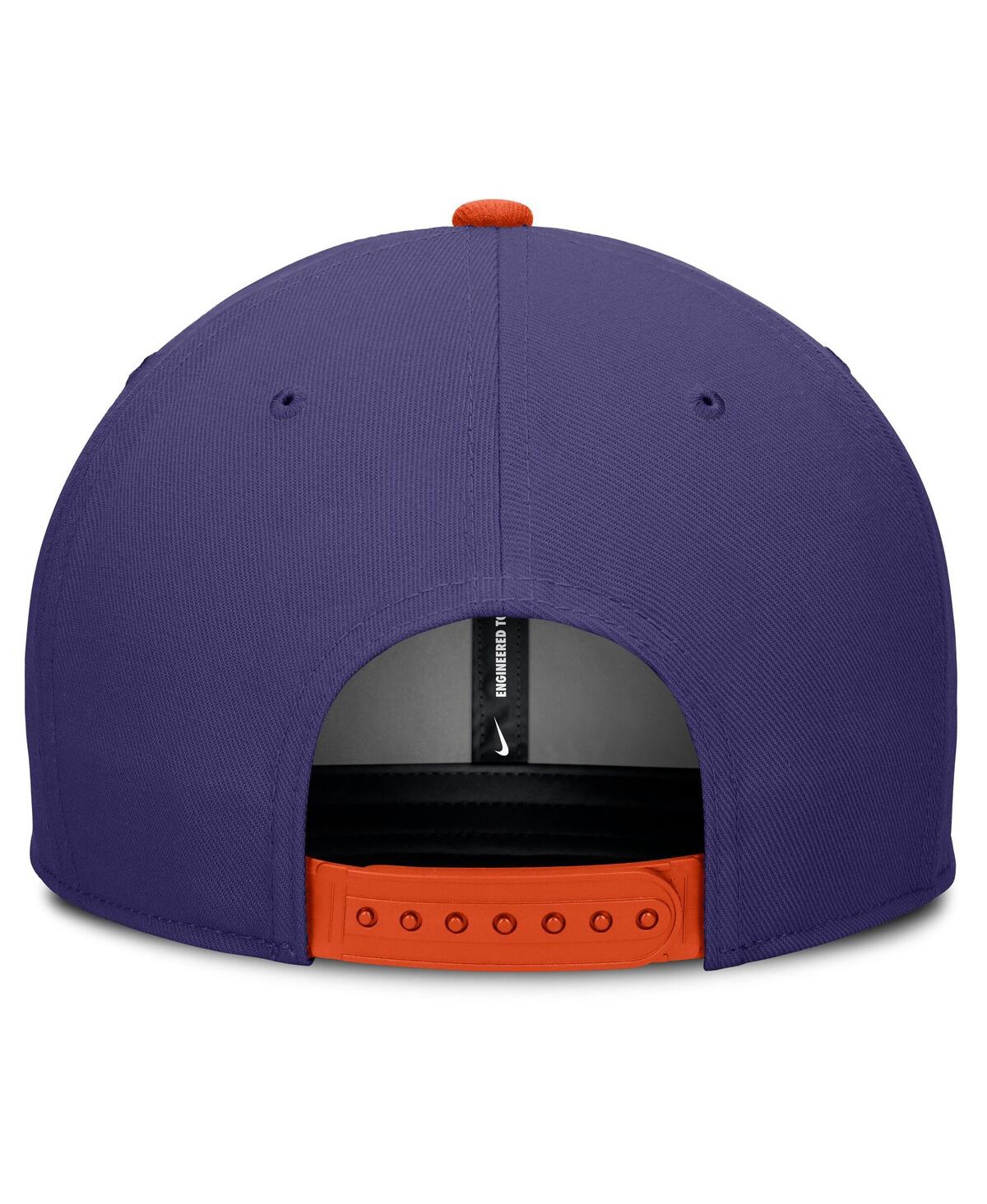 Nike Men's Purple/cream Clemson Tigers Pro Legacy Script Snapback Hat