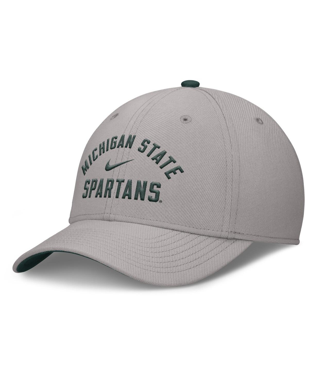 Nike Men's Gray Michigan State Spartans Rise Prep Performance Flex Hat In Gray