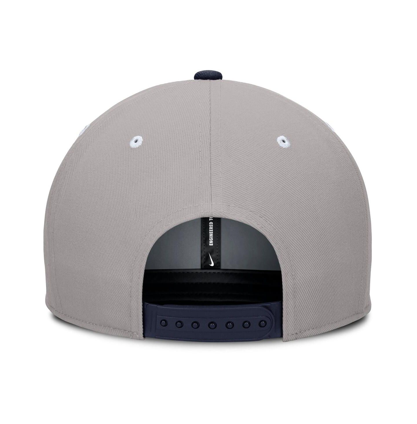 Мужская кепка Nike Navy/Gray Penn State Nittany Lions Prep Pro Performance Snapback Hat — фото 4
