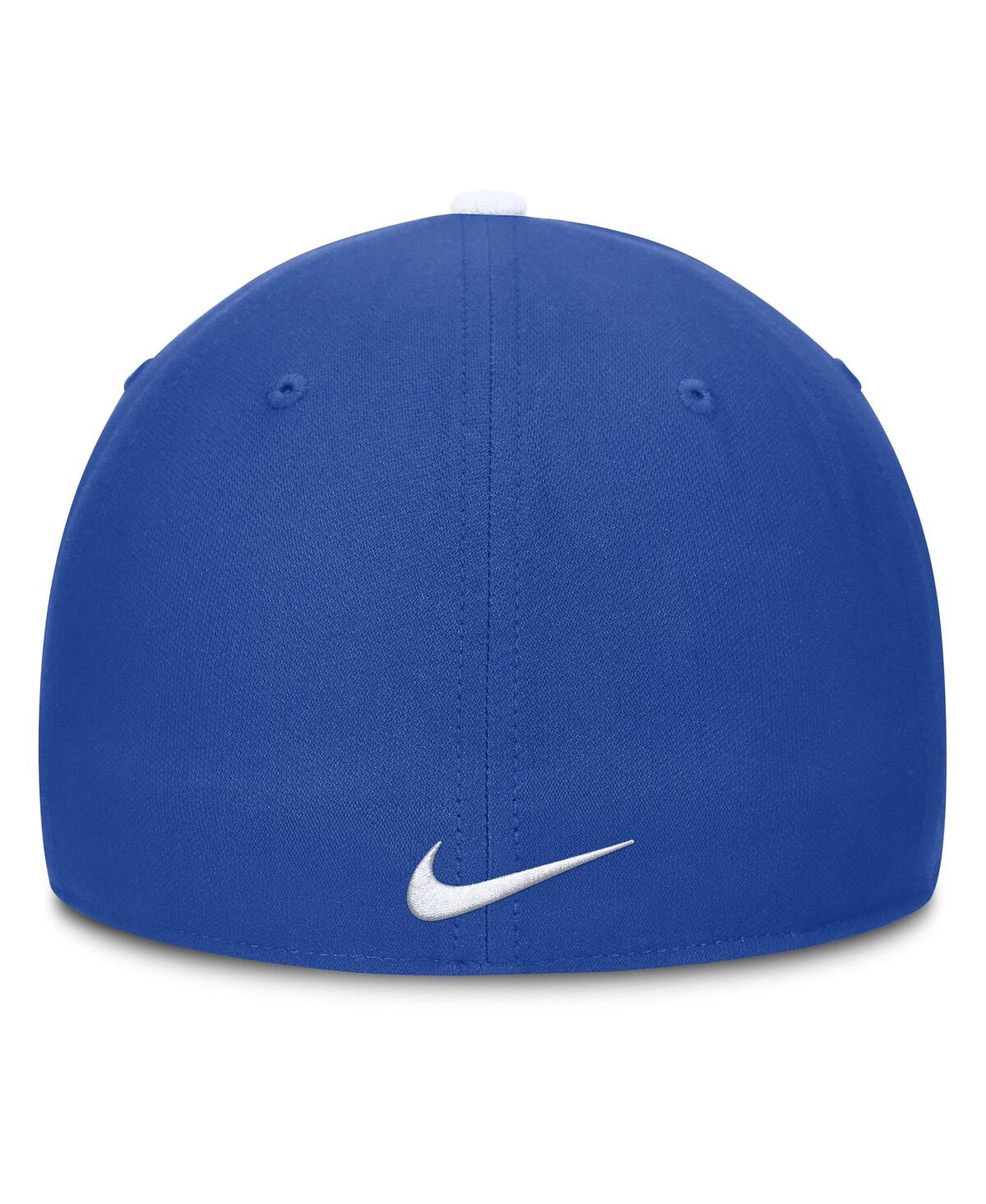 Nike Men's White/royal Kentucky Wildcats 2025 Sideline Rise Local Performance Flex Hat In Multi