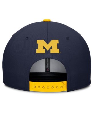 Men's Navy/Maize Michigan Wolverines 2025 Sideline Campus Pro Local Snapback Hat